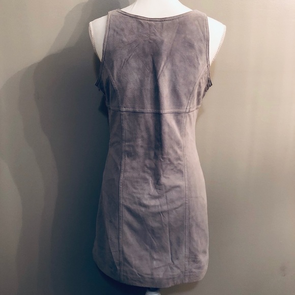 Guess USA Gray Leather Fitted Dress - Picture 3 of 4